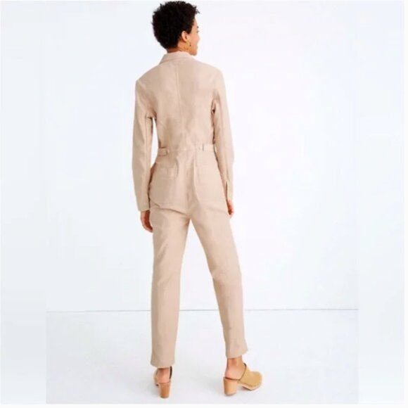 Madewell Zip Front Blush Coverall - Picture 3 of 8